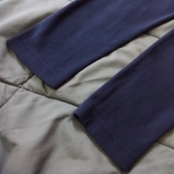 Women's Snowman Navy Blue 100% Cotton Christmas Mock Neck Long Sleeve Shirt - Picture 7 of 12